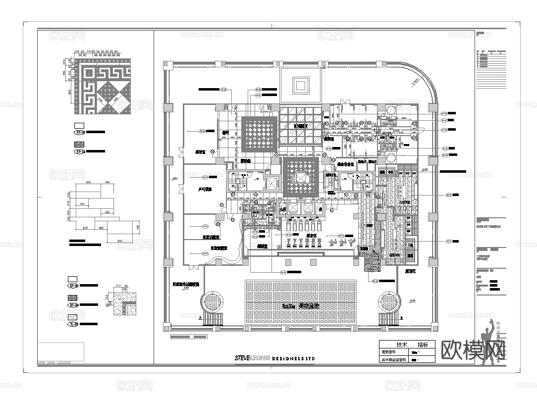 足浴spa桑拿 最新完整版施工图合集cad施工图
