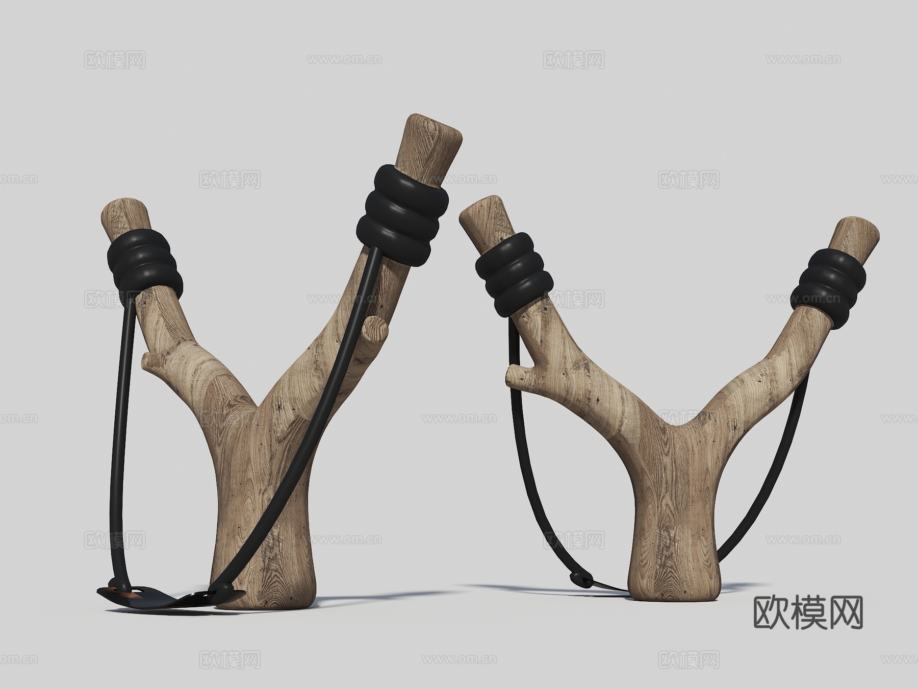 弹弓 树杈弹弓 弹弓景观小品 弹弓雕塑 打卡拍照景观 景观打su模型