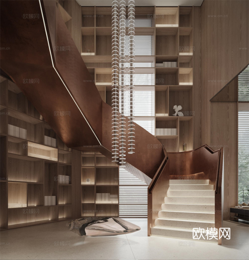 售楼部扶手楼梯 展厅楼梯  仿铜不锈钢步梯 步梯节点cad施工图