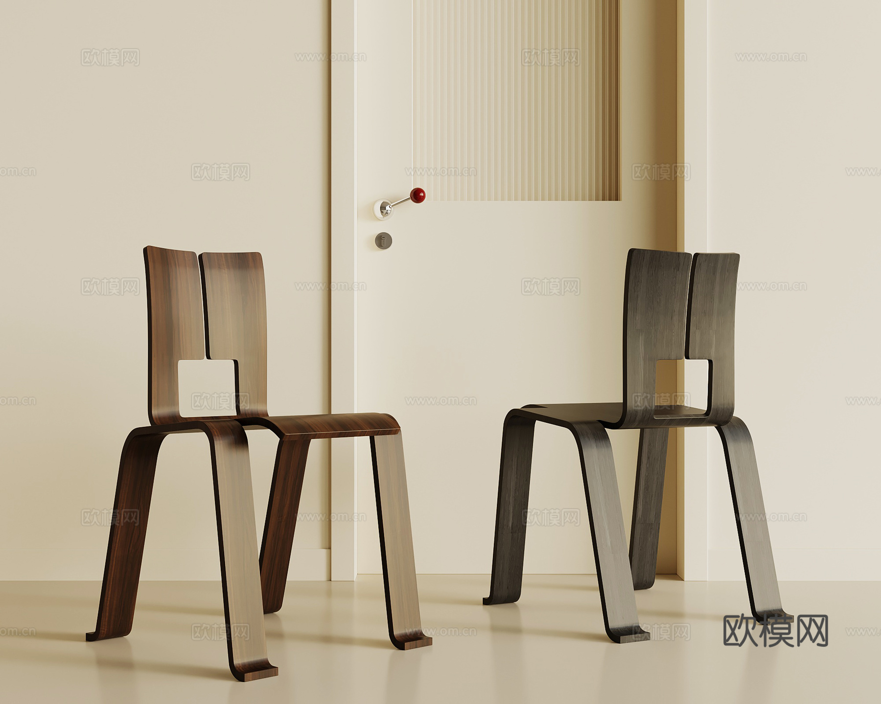 法式复古餐椅 椅子 单椅 中古风餐椅 木椅su模型
