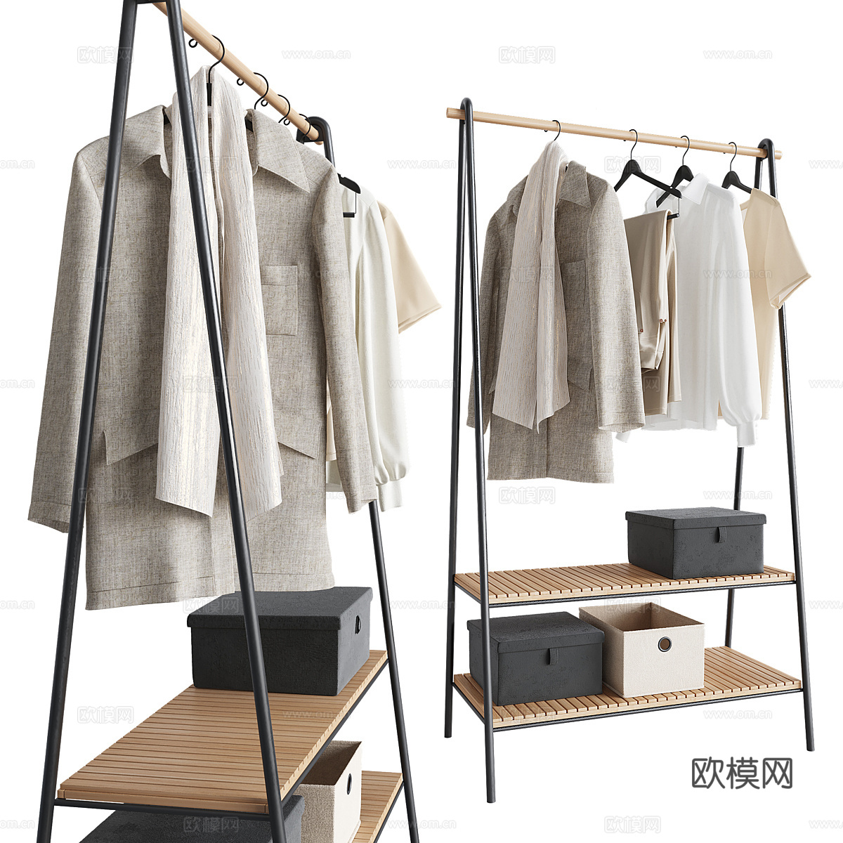 挂衣架女装3d模型下载