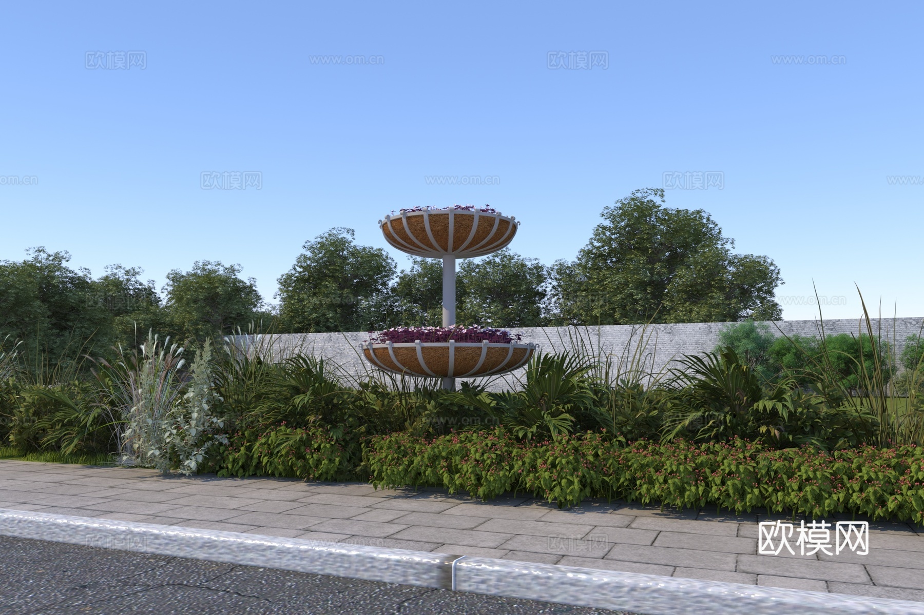 乡村景观免费3d模型下载