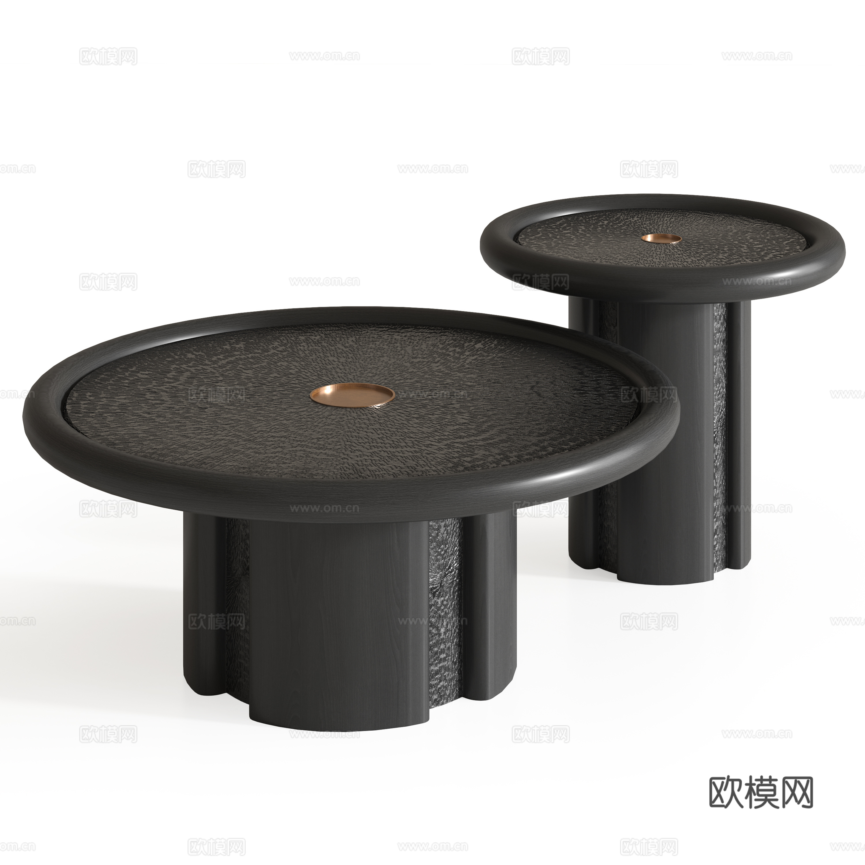 中古风组合茶几su模型