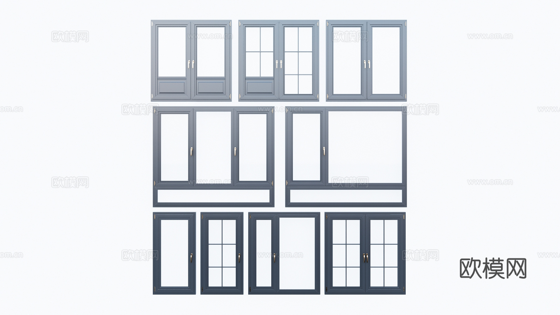 客厅 家装 门 卫生间 构件 推拉门 五金 卧室 窗su模型