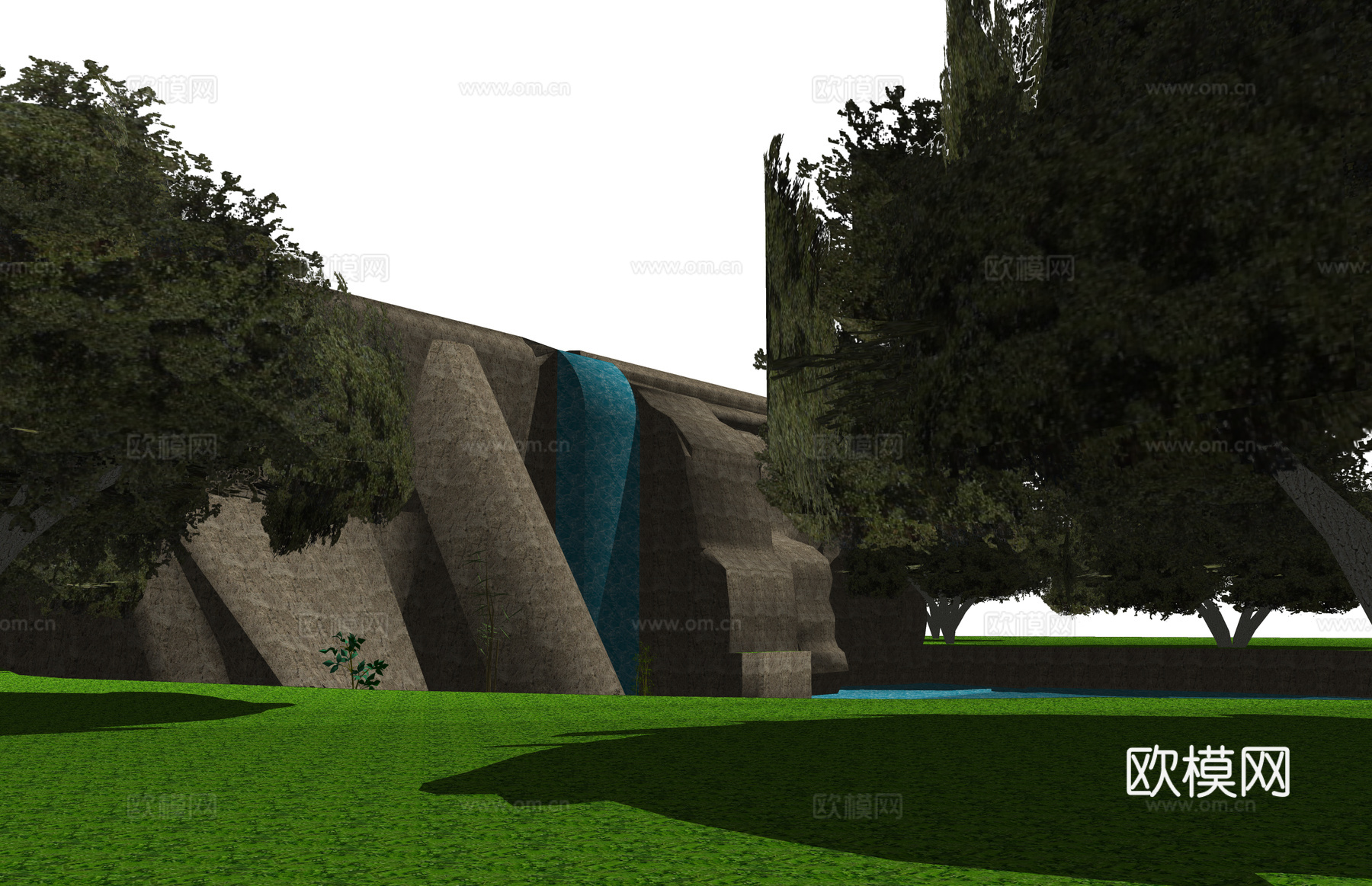 居住区 户外景观 公园 示范区 美丽乡村 景观 景观小品 地su模型