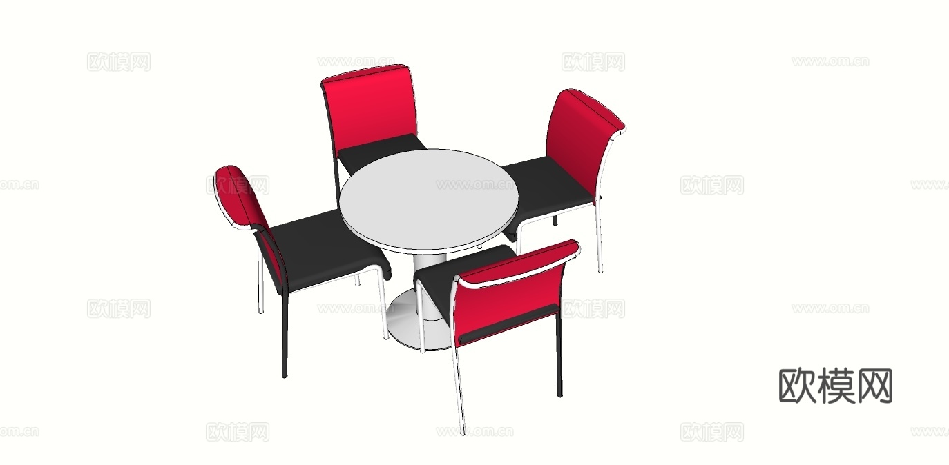 洽谈桌 洽谈椅免费su模型