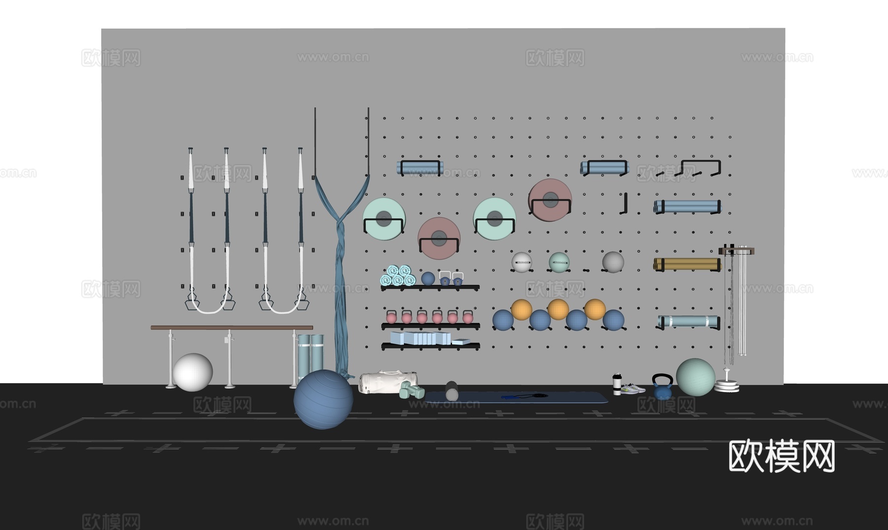 瑜伽器材susu模型