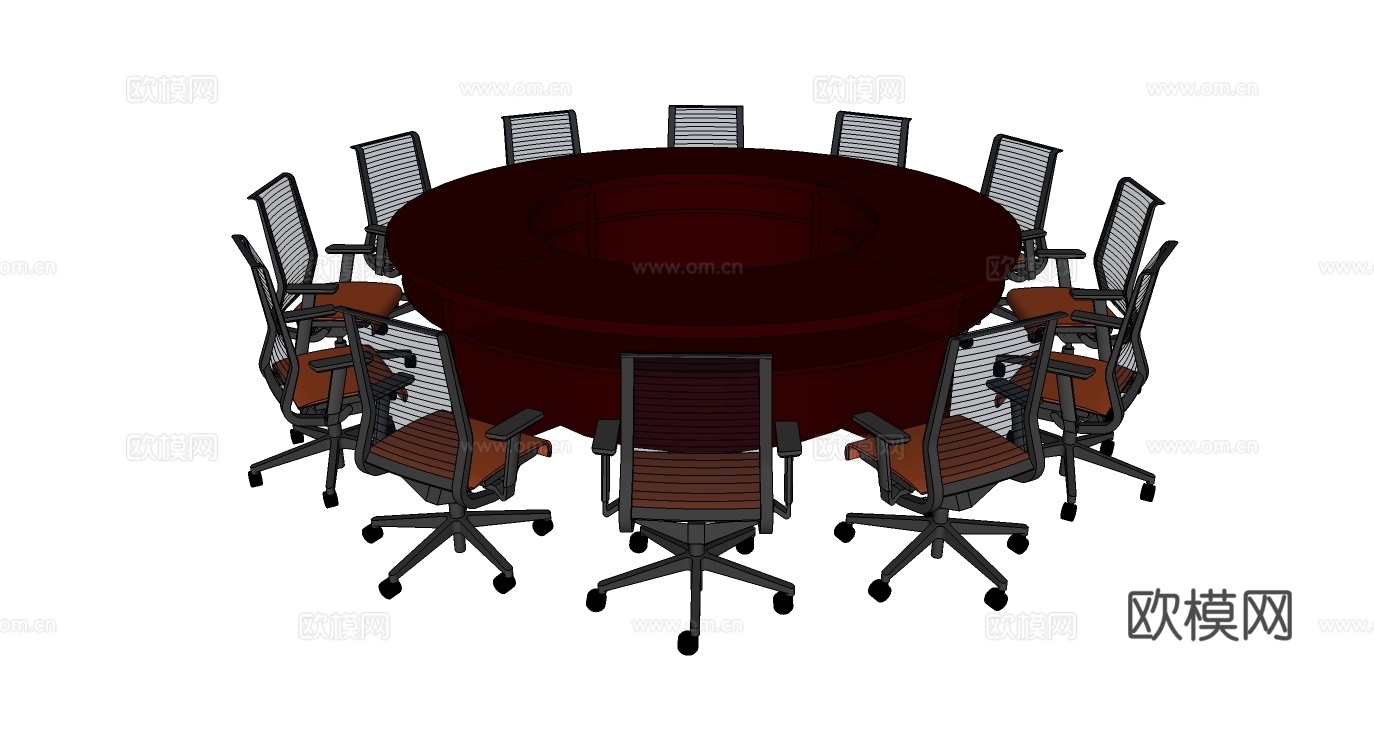 会议桌 会议椅免费su模型