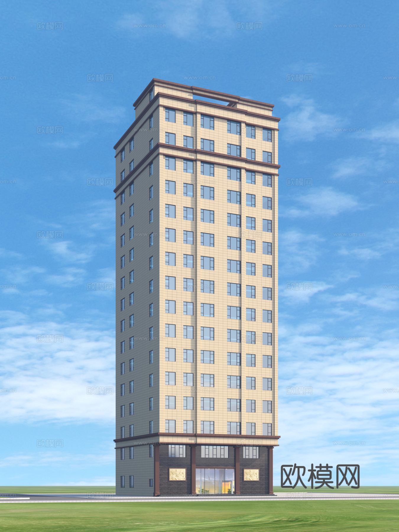 厂房 建筑 方案3d模型下载