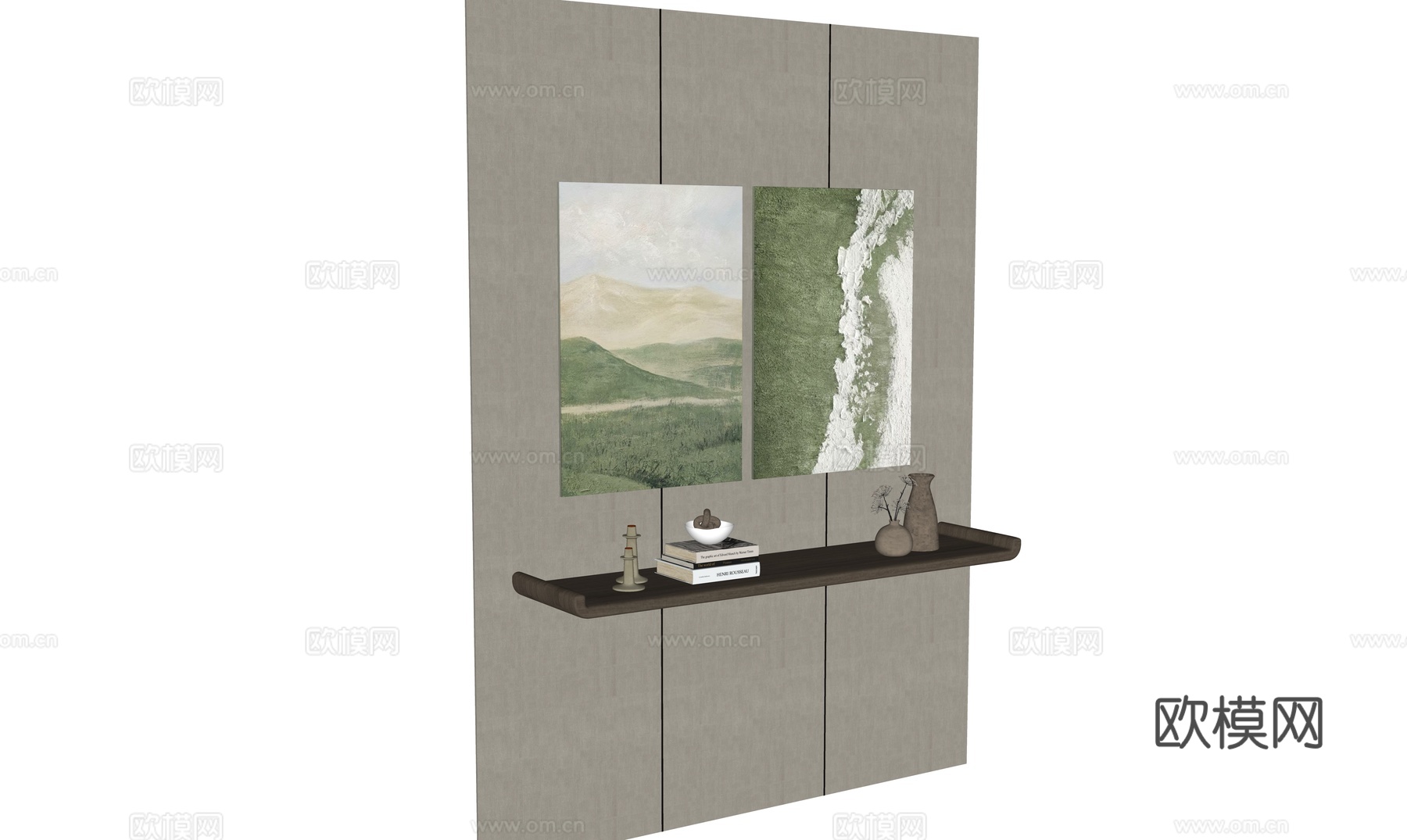 现代挂画端景集合su模型