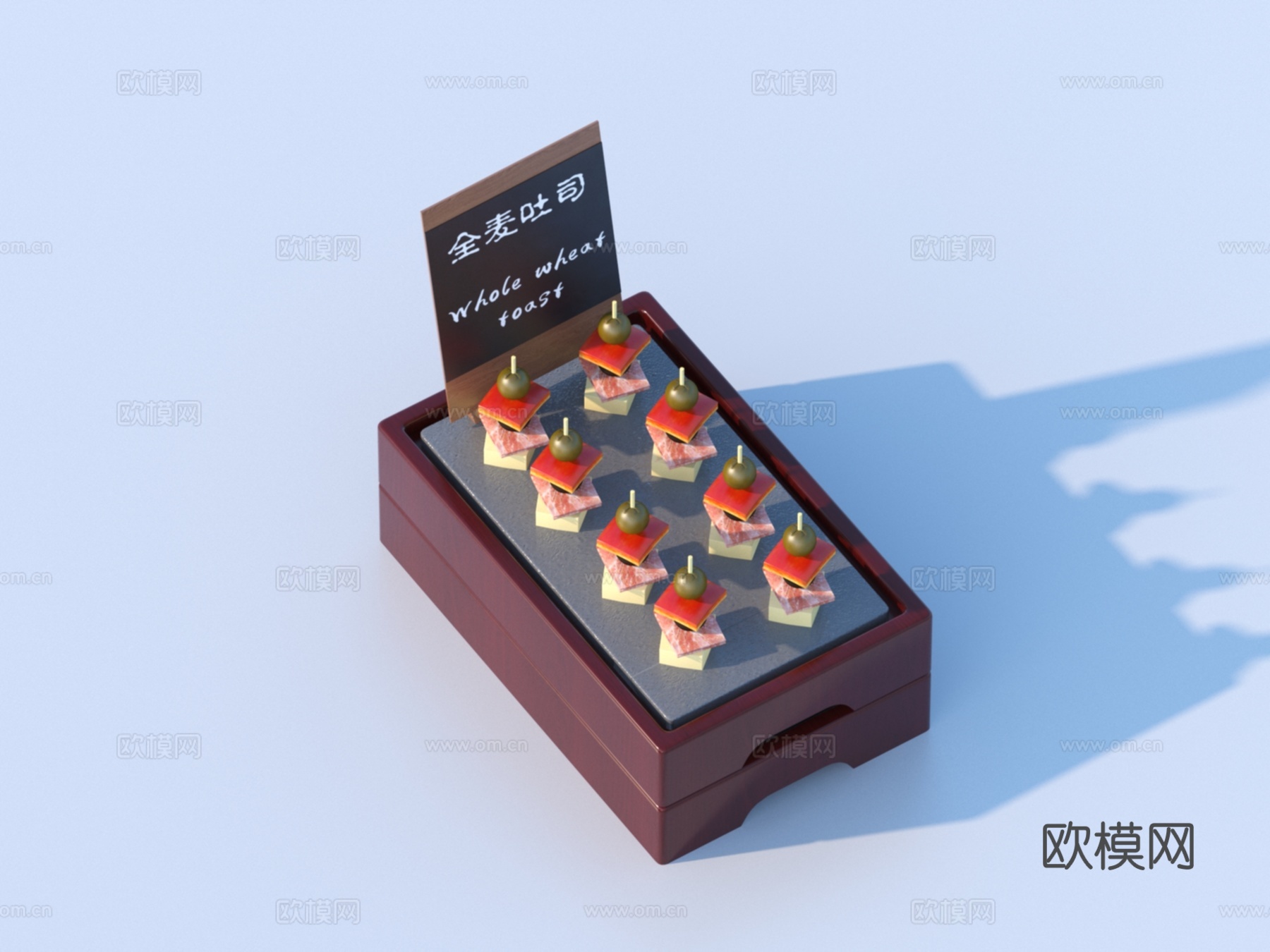 蛋糕 面包 食物3d模型下载