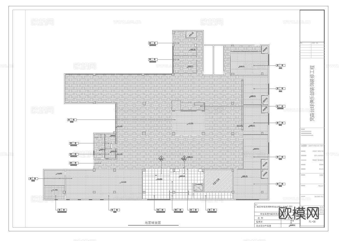 台球俱乐部 最新完整版施工图合集cad施工图