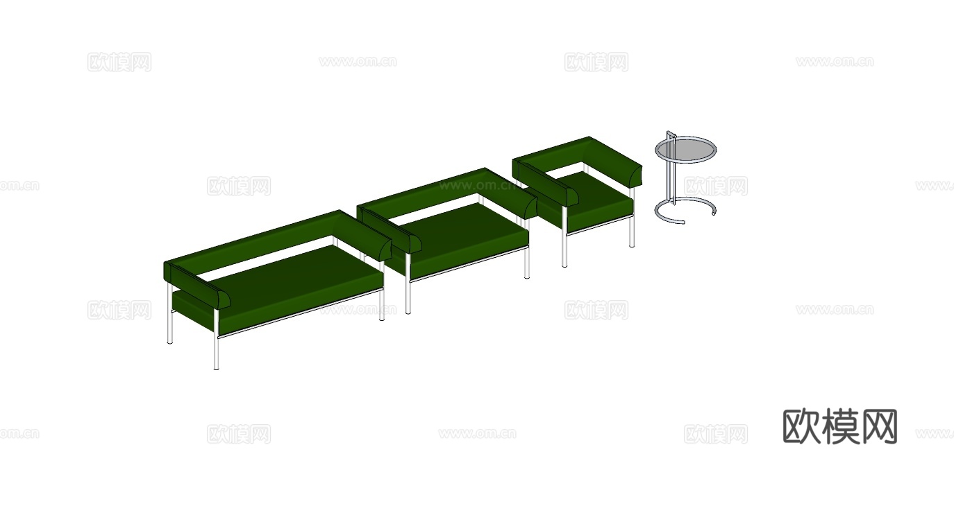 办公沙发免费su模型