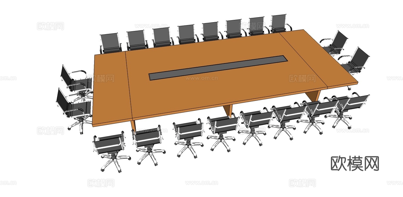 会议桌 办公家具 会议椅免费su模型