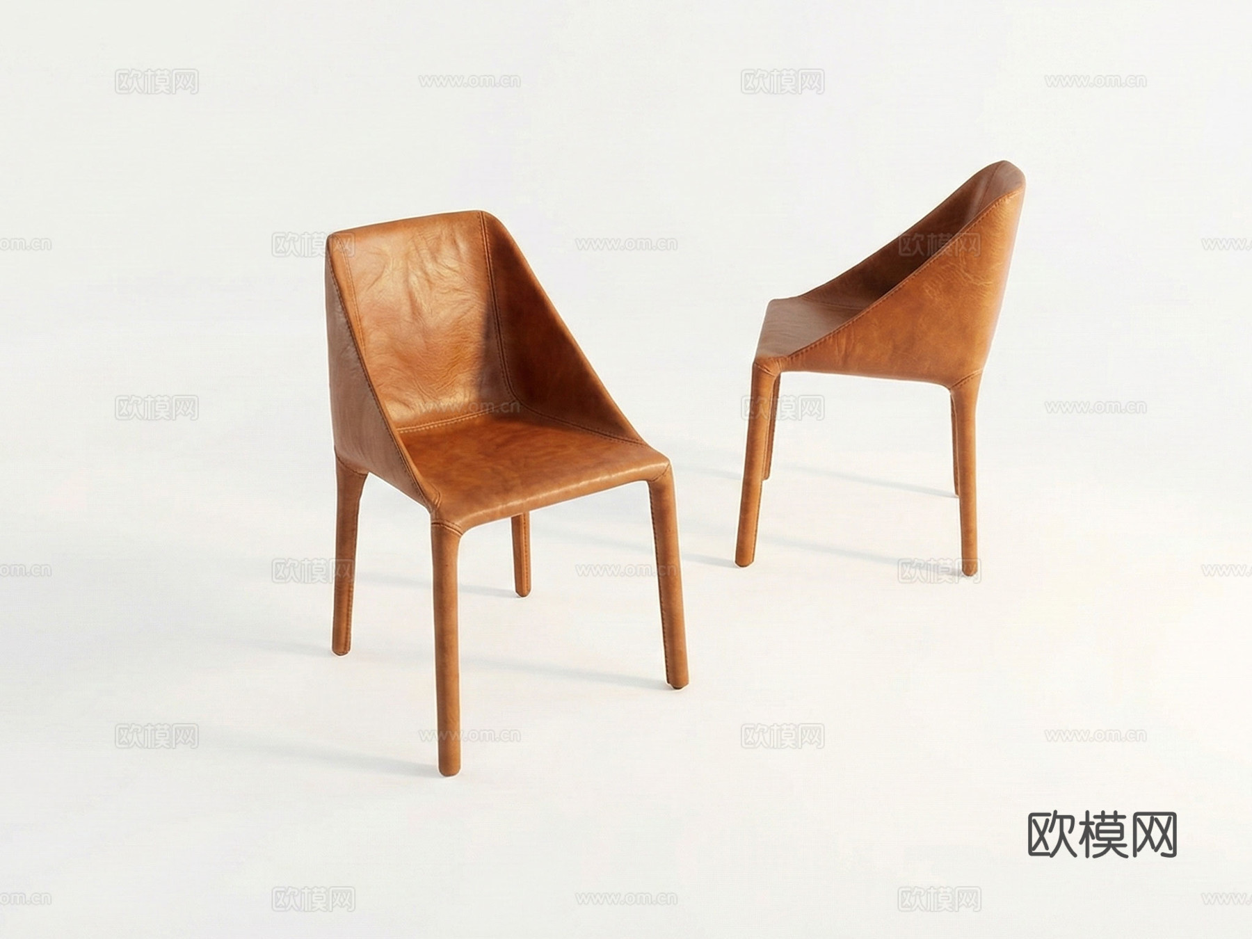 现代餐椅 椅子 意式家具su模型