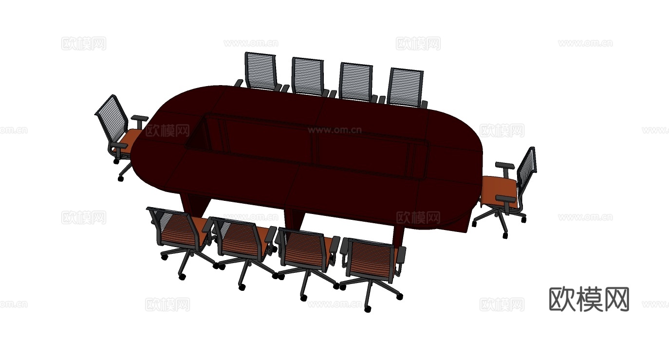 会议桌 会议椅免费su模型