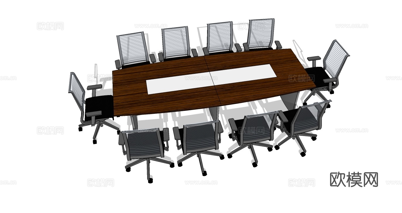 会议桌 会议椅 办公家具免费su模型