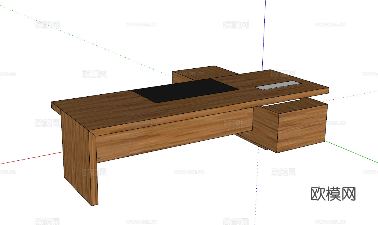 老板办公桌 班台桌 办公桌 办公家具免费su模型