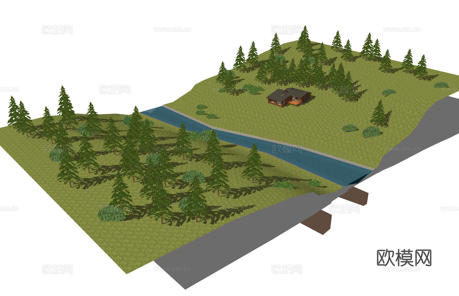 居住区 户外景观 公园 示范区 美丽乡村 景观 景观小品 地su模型