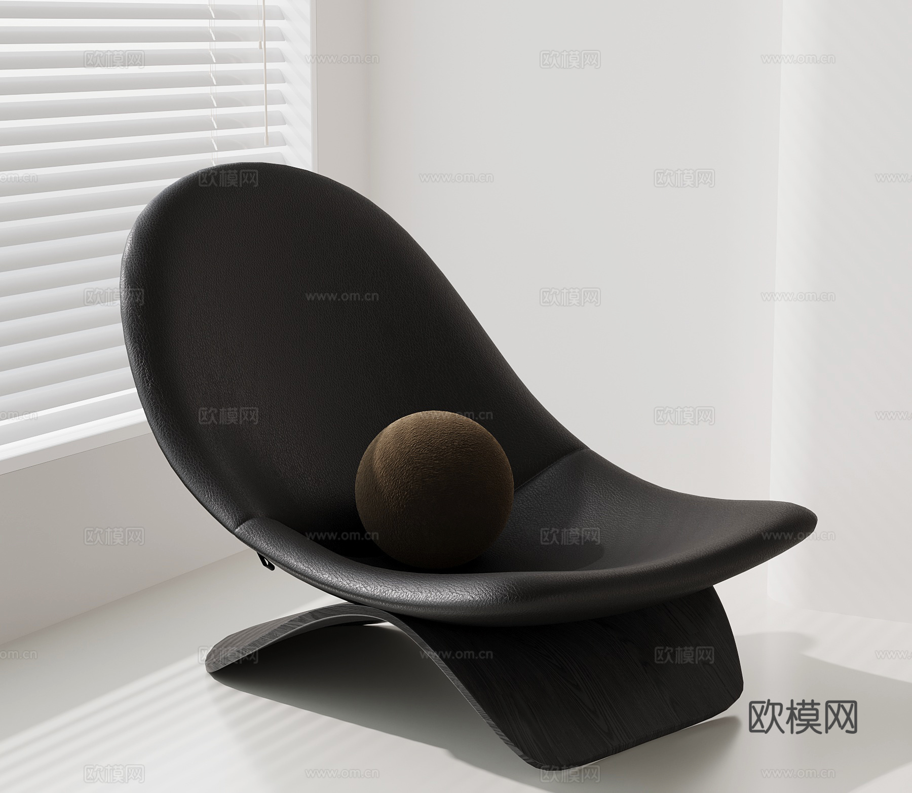 现代意式躺椅 休闲椅3d模型下载