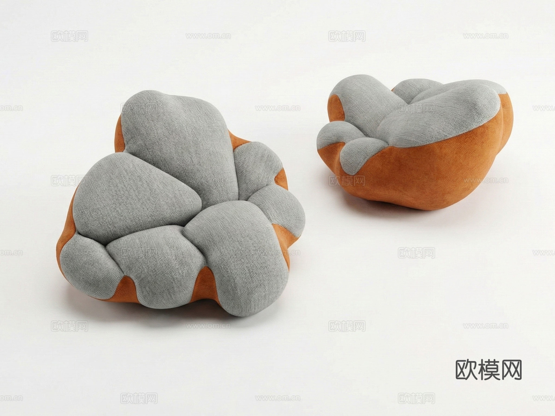 lv懒人沙发 懒人沙发 意式家具su模型