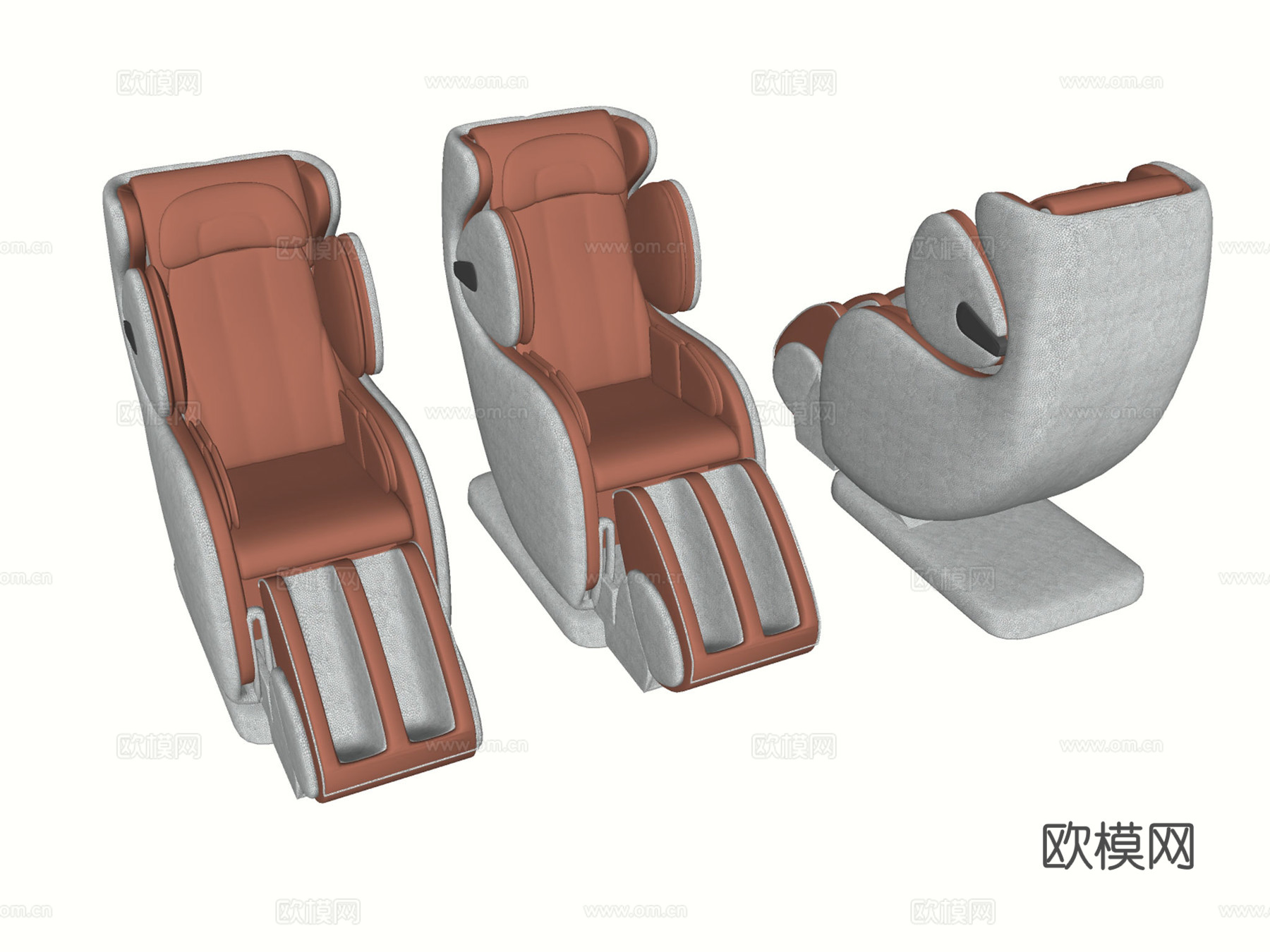 现代按摩椅 电动按摩椅su模型