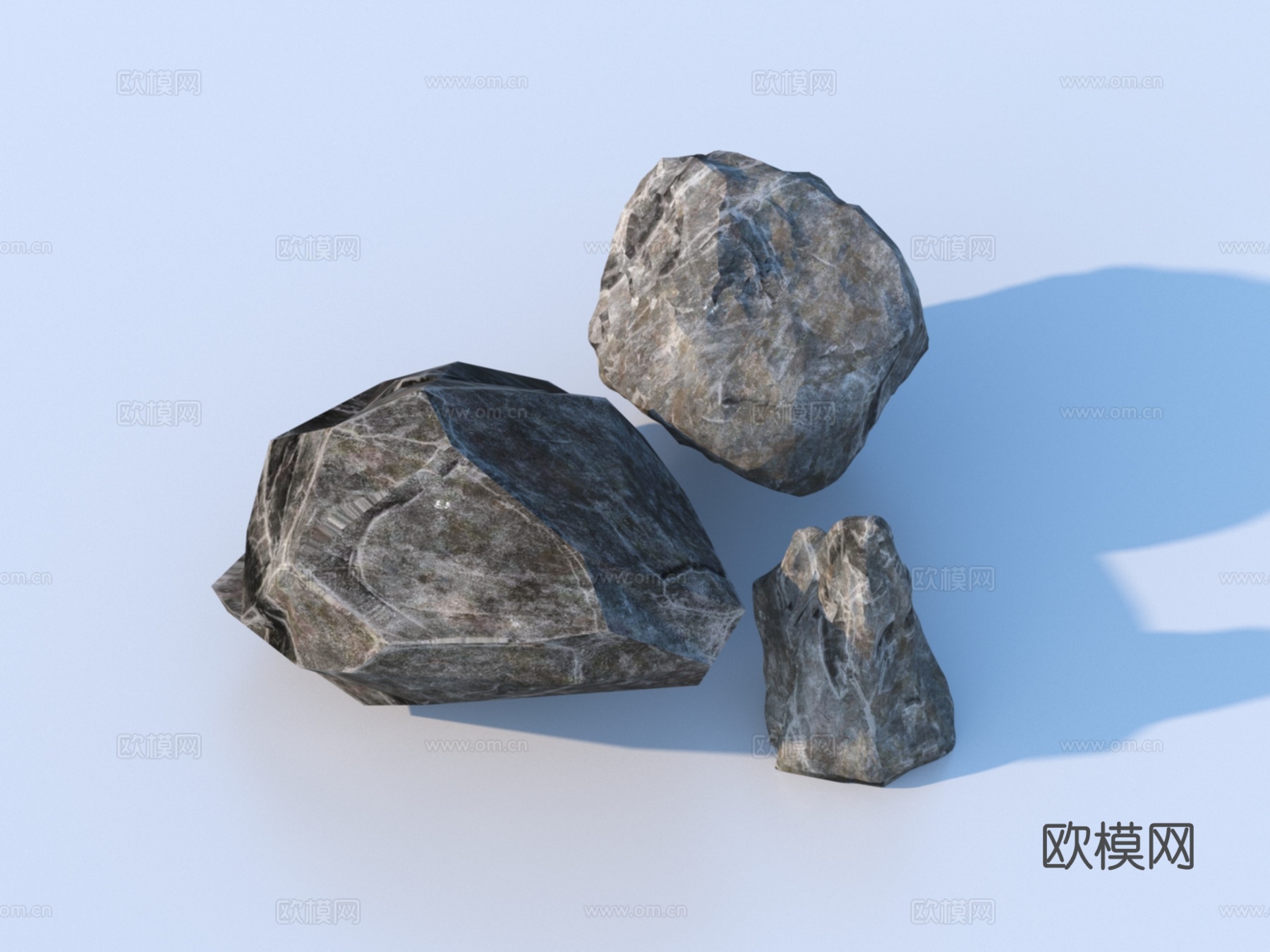 石头 石块 岩石3d模型下载