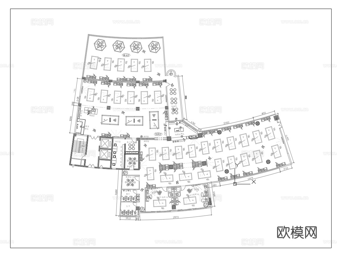 900平台球室  最新平面施工图合集cad施工图cad施工图