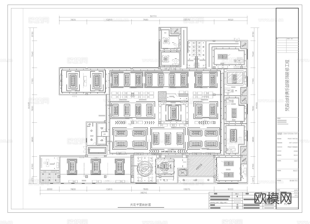 台球俱乐部 最新完整版施工图合集cad施工图