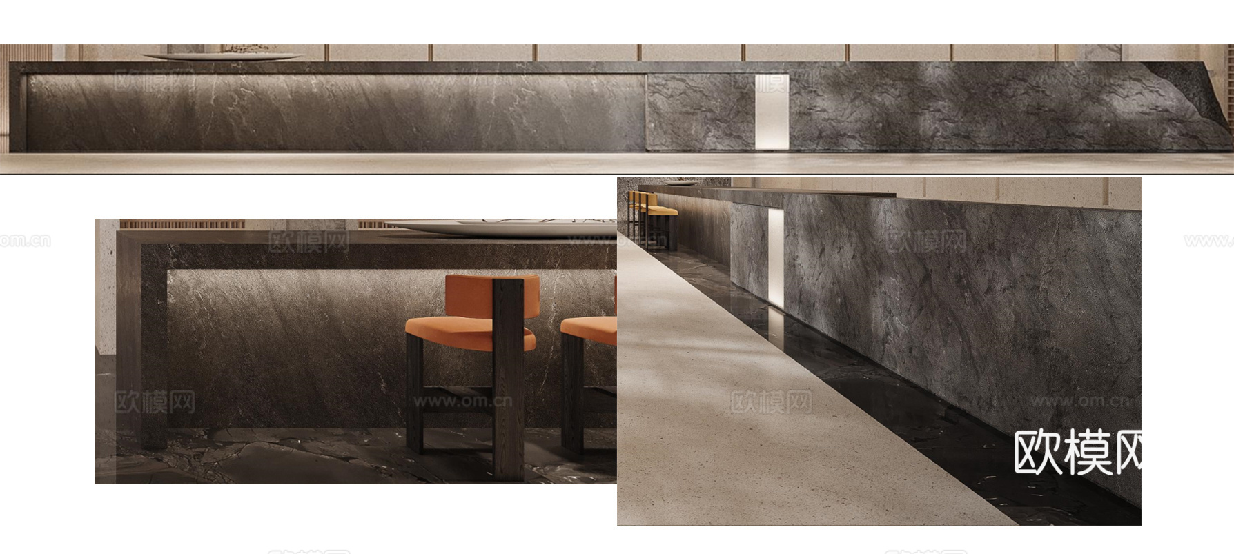 水吧台节点  石材吧台 吧柜节点cad施工图