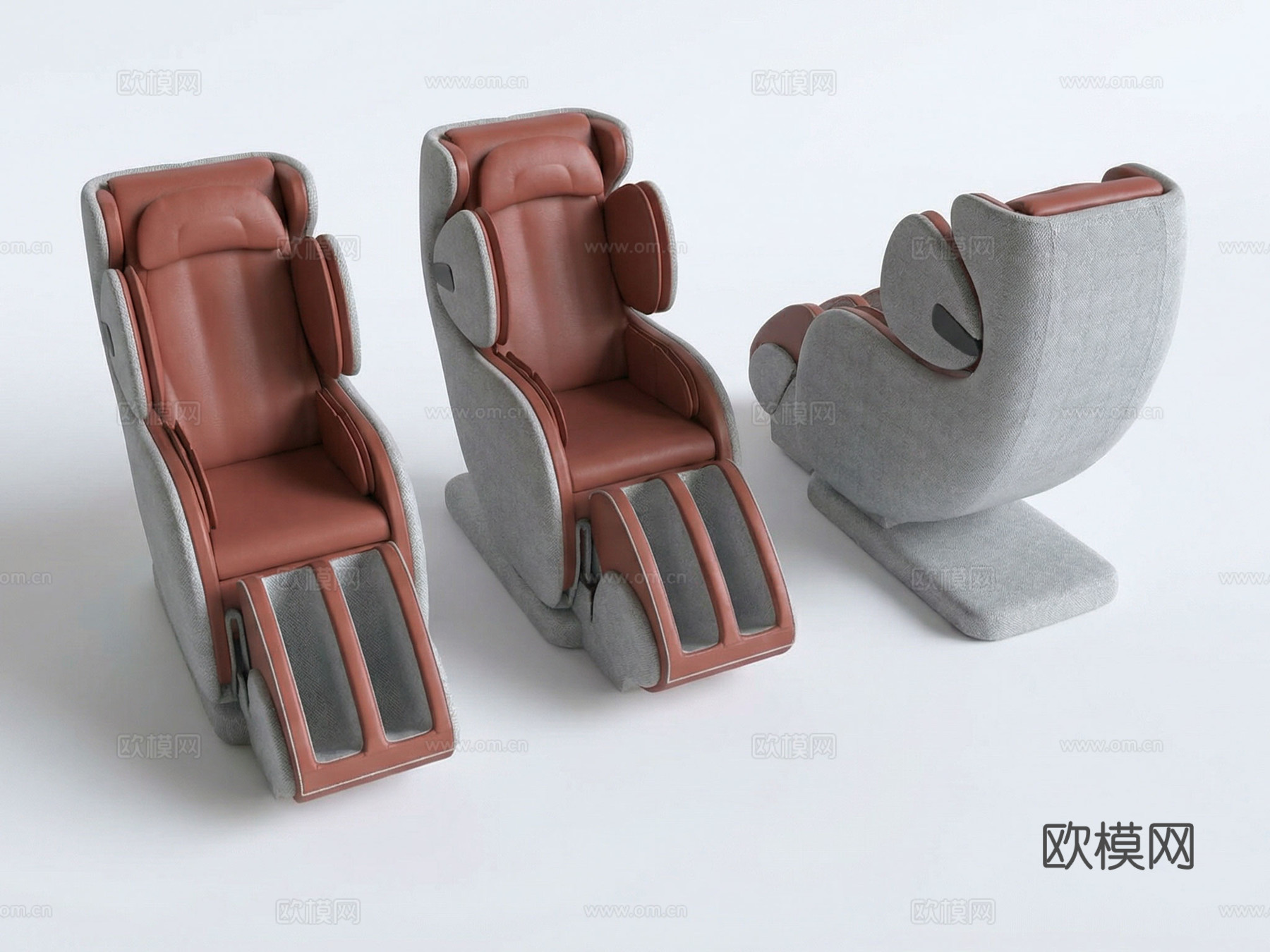 现代按摩椅 电动按摩椅su模型
