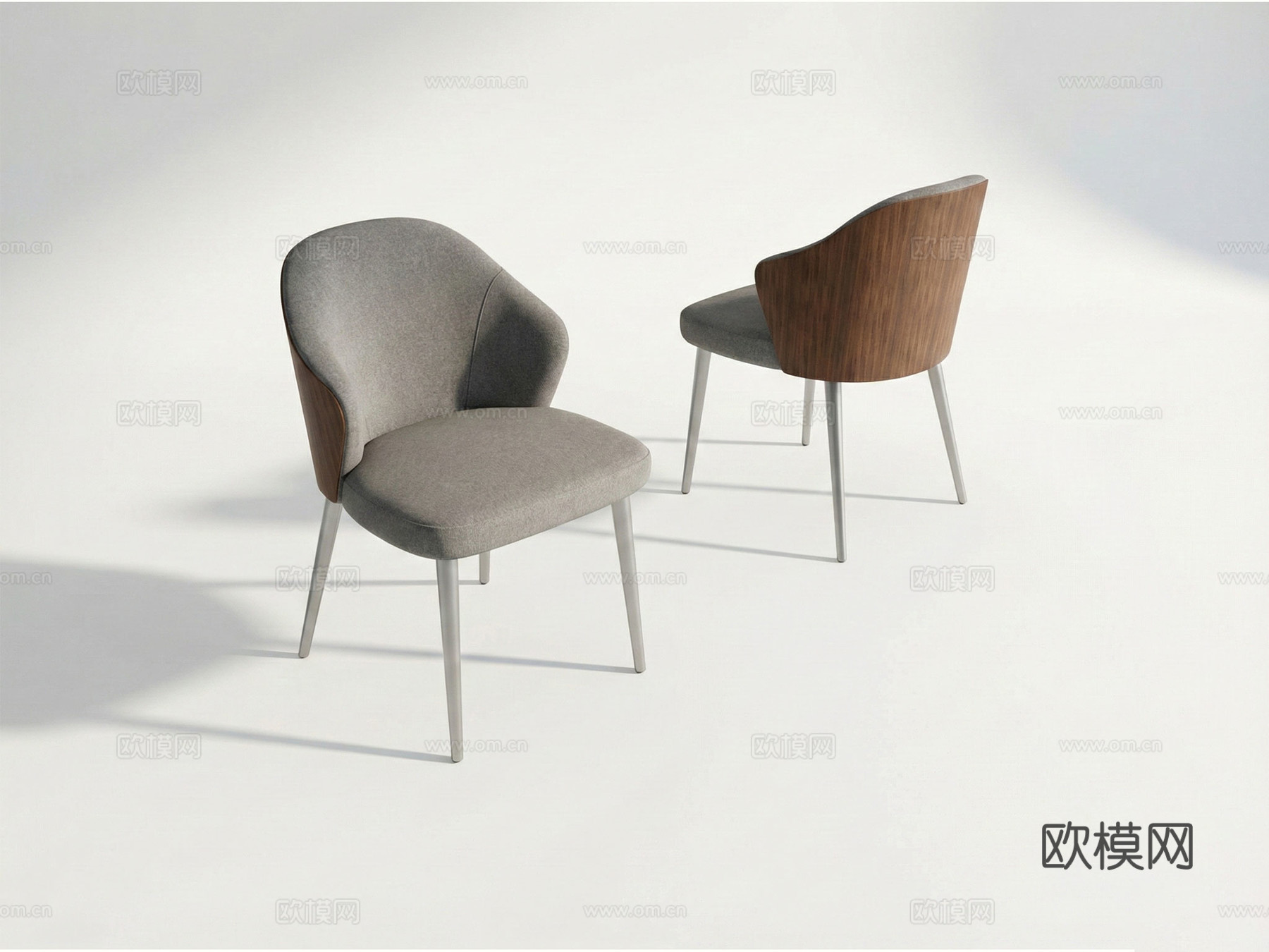 现代餐椅 椅子 意式家具su模型