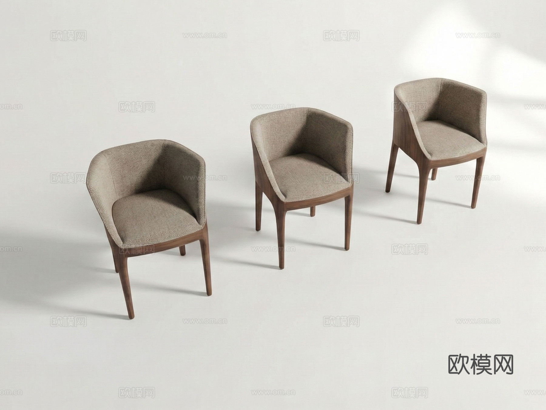 现代餐椅 椅子 意式家具su模型