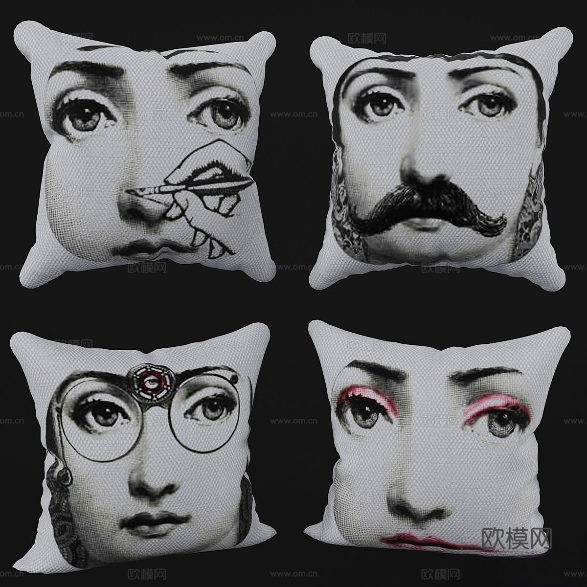 Lina_Cavalieri_Pillow_043d模型下载