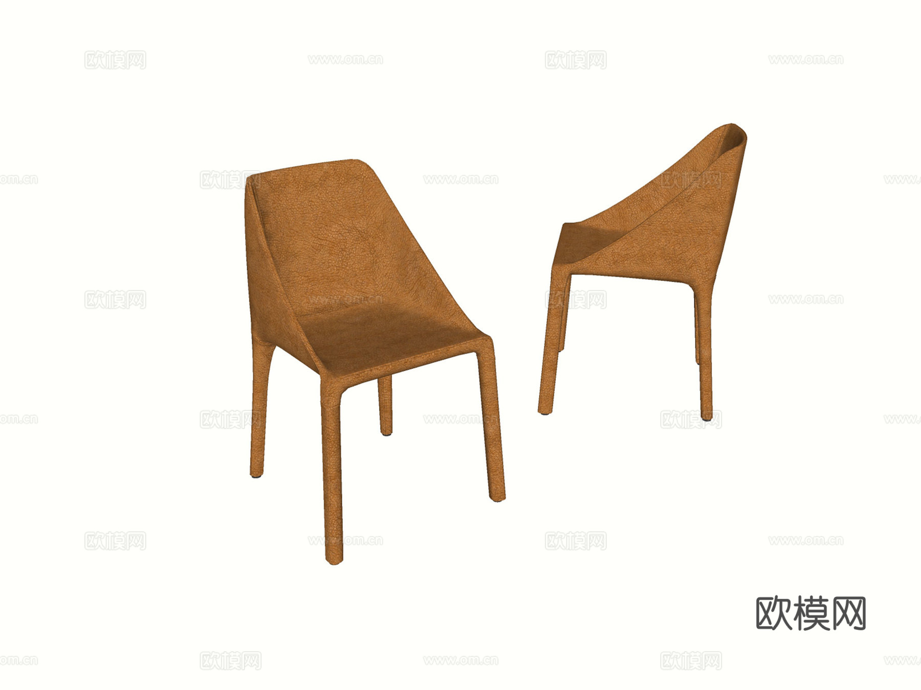 现代餐椅 椅子 意式家具su模型