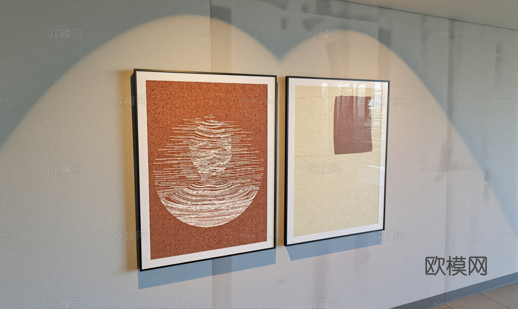 现代/新中式挂画集合su模型