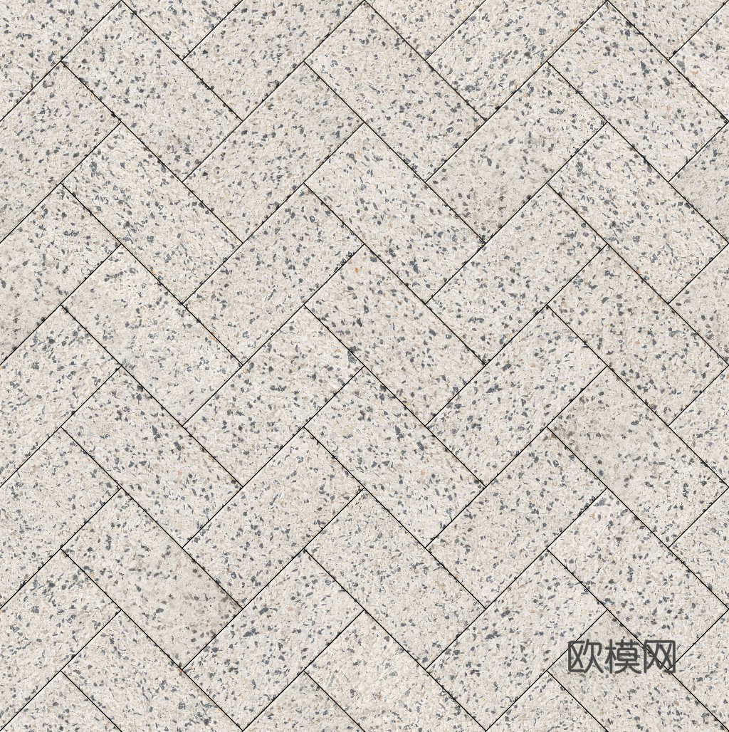 人字形芝麻灰花岗岩