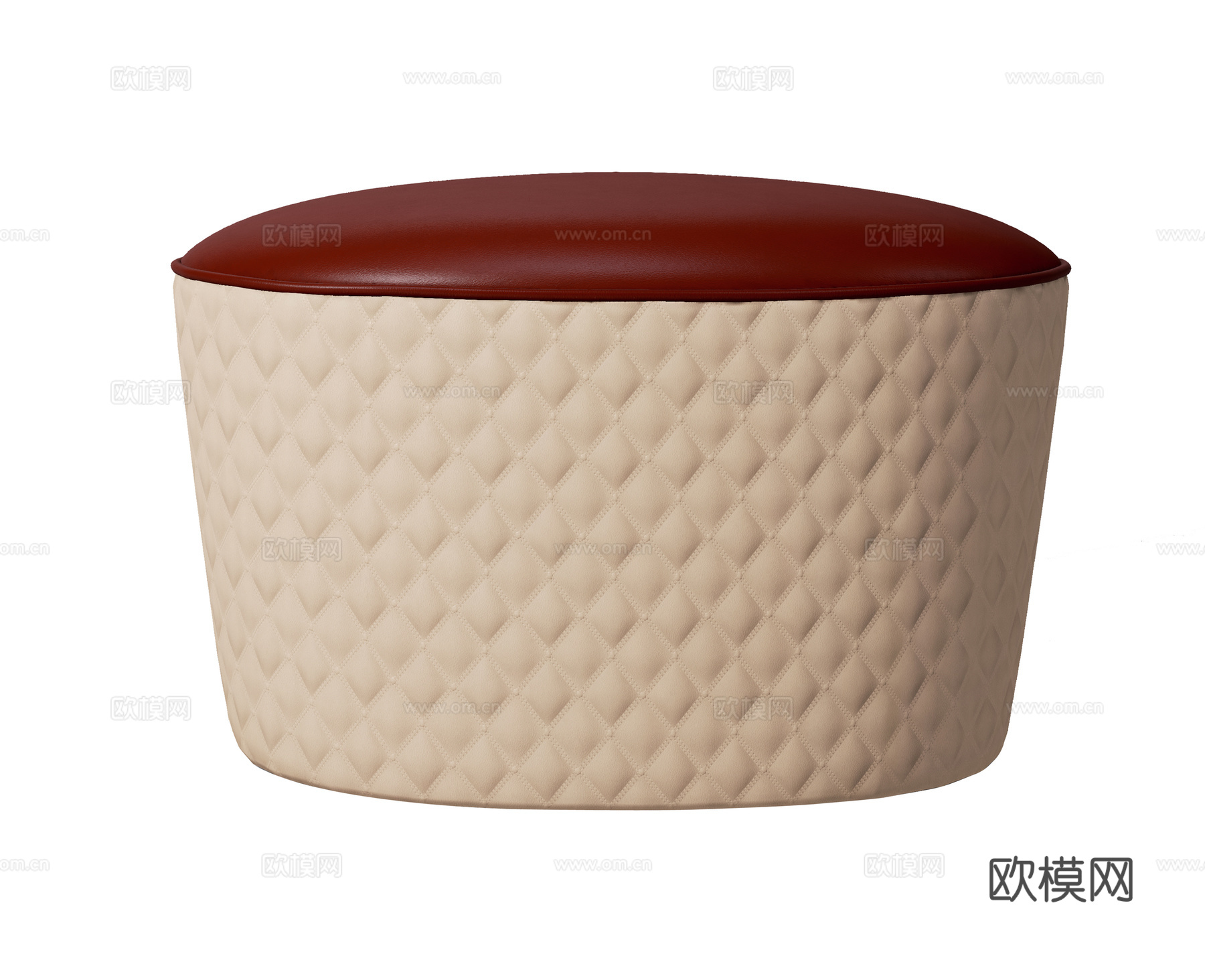 现代轻奢坐凳凳子3d模型下载（渲染图2）