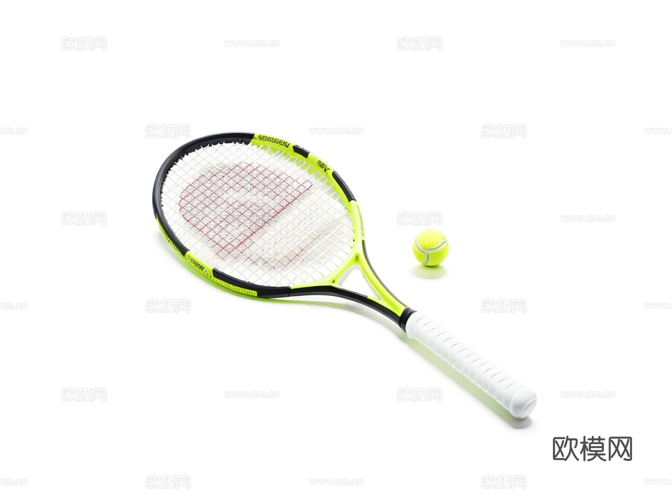 网球拍su模型