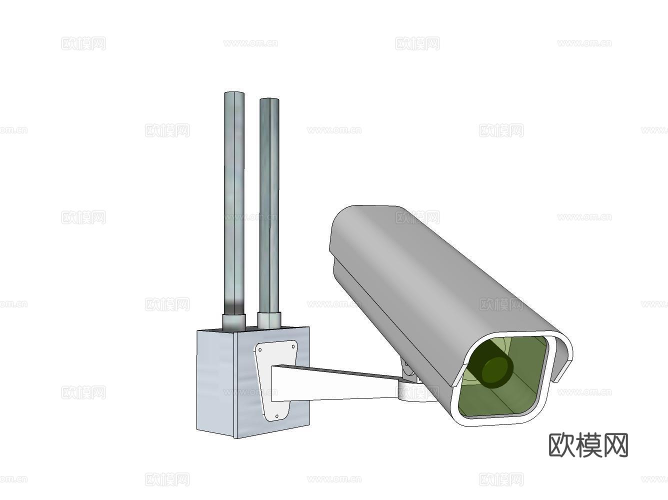 监控摄像头su模型