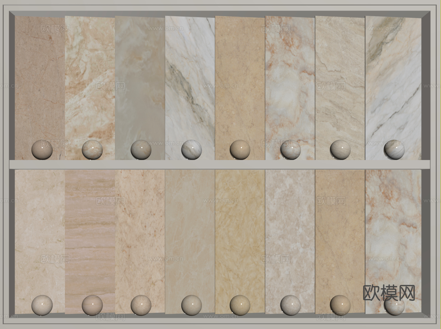 现代简约石材 黄色大理石 岩石 奢石 暖色大理石su模型