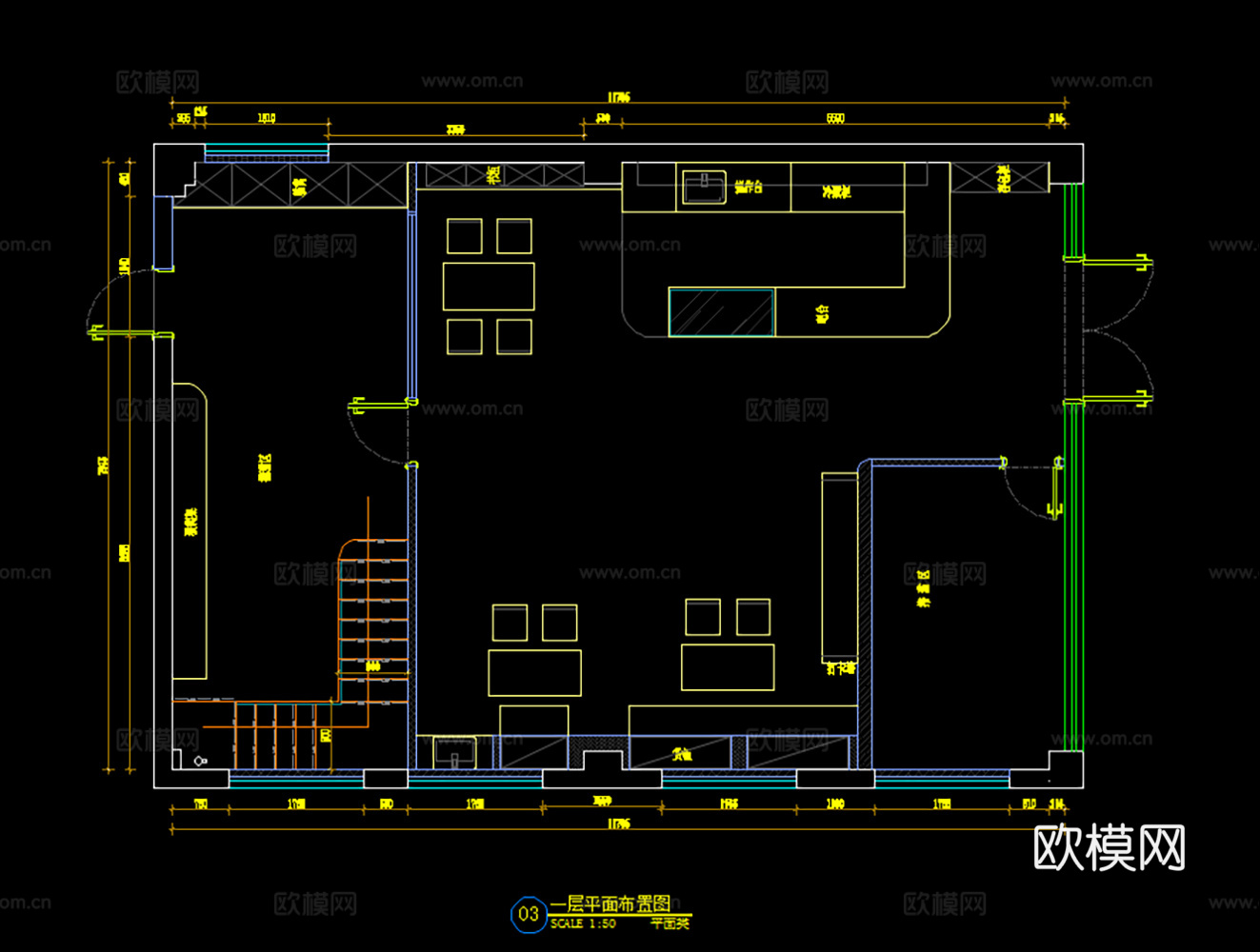 8套宠物店施工图CAD平面图立面图加效果图cad施工图