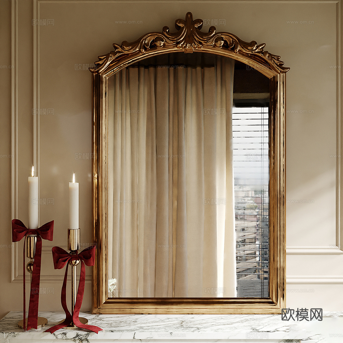 圣诞饰品摆件组合3d模型下载（渲染图4）