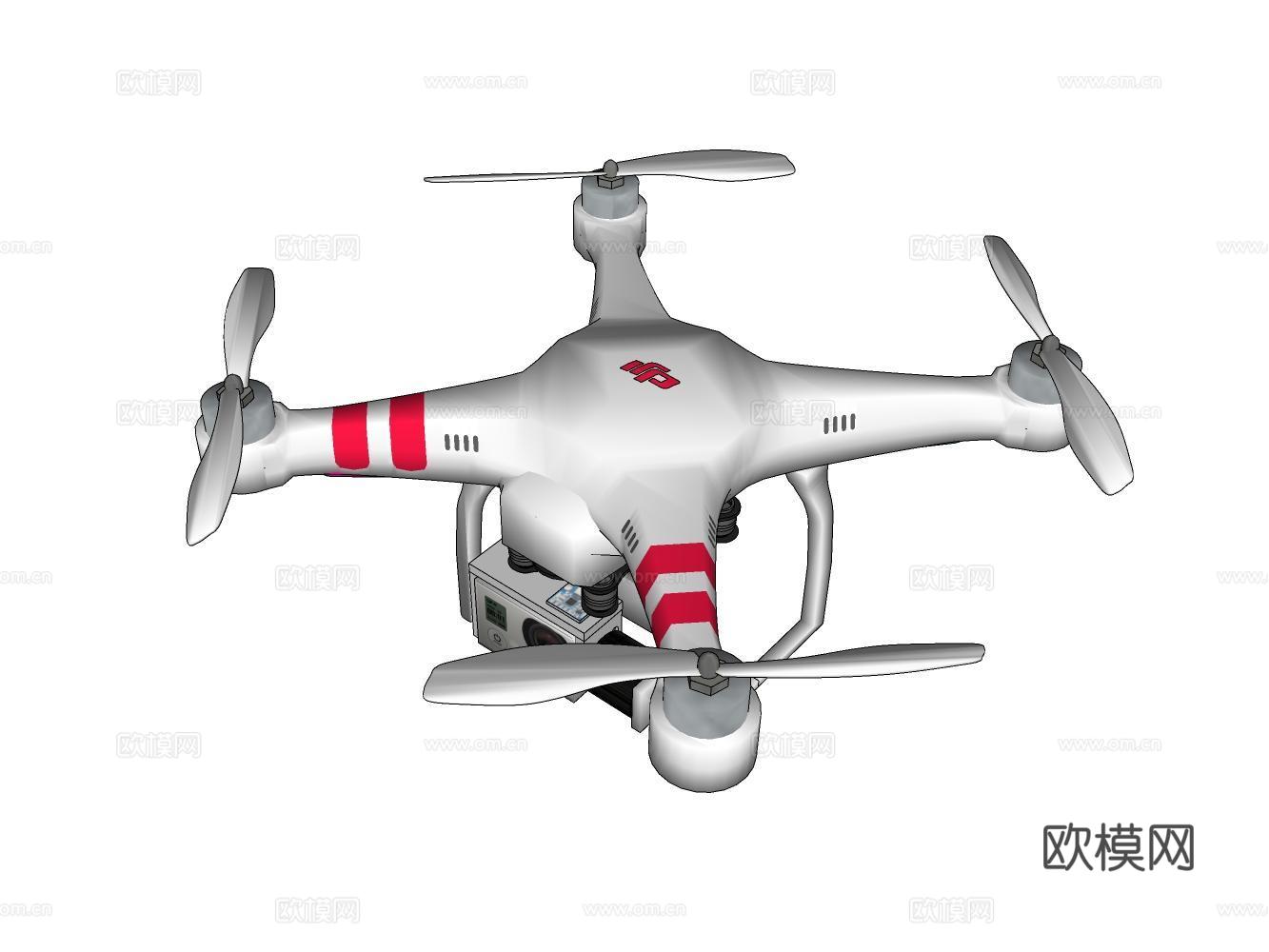 无人机su模型