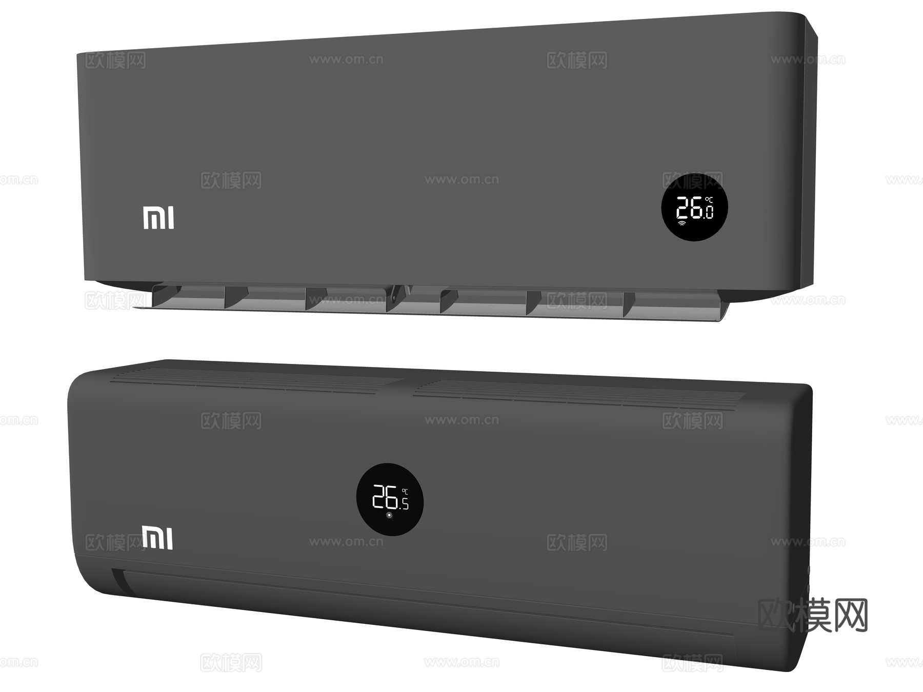 现代空调电器su模型