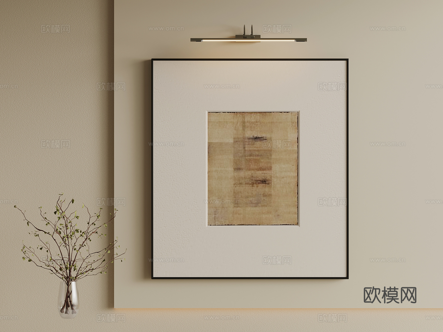 现代装饰画su模型