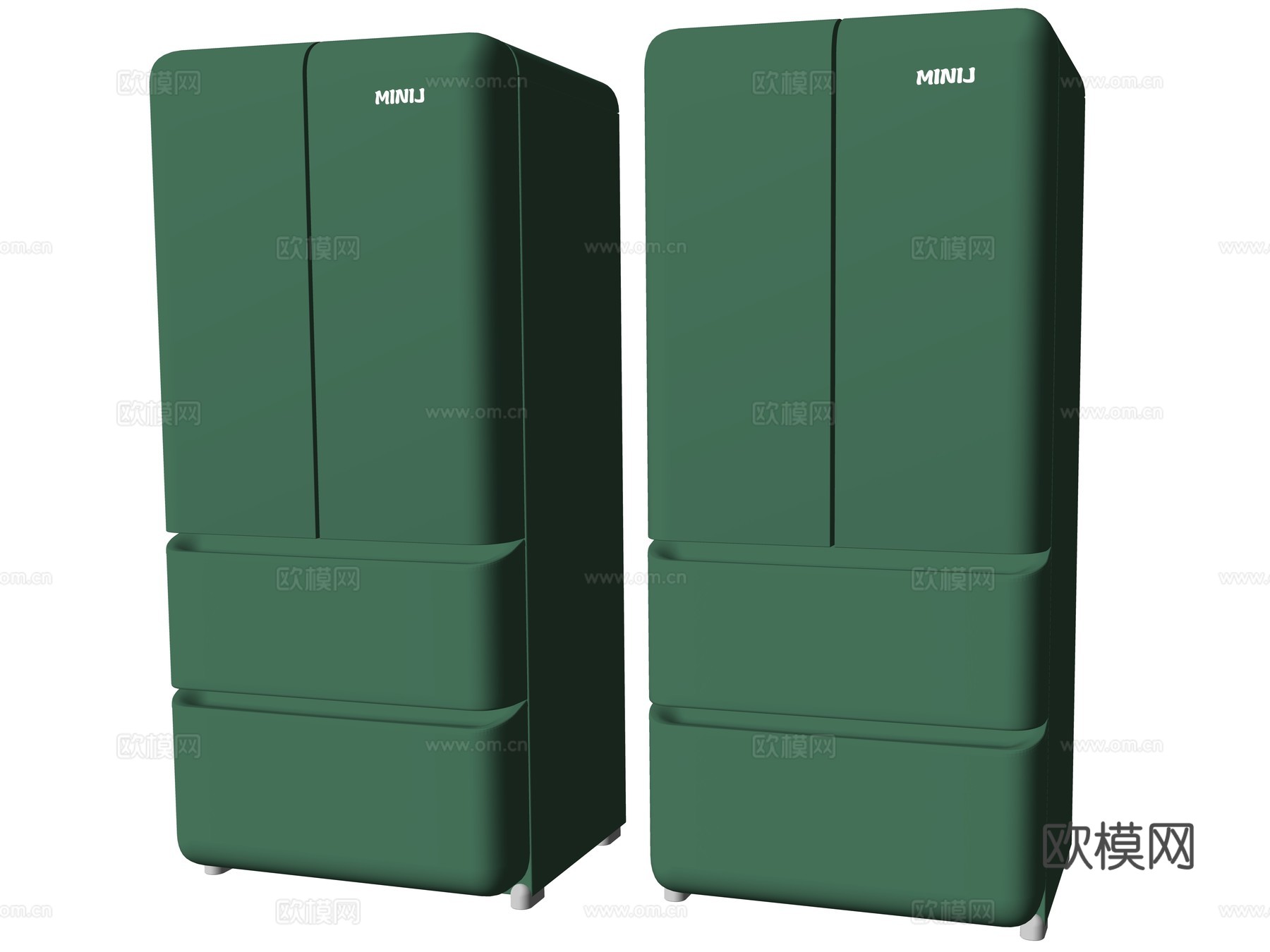 现代电冰箱电器su模型