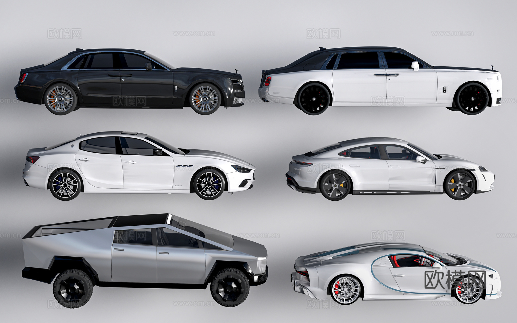 现代汽车 轿车 交通工具su模型