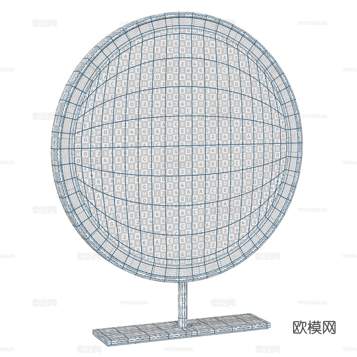 现代轻奢台镜 化妆镜3d模型下载（渲染图4）