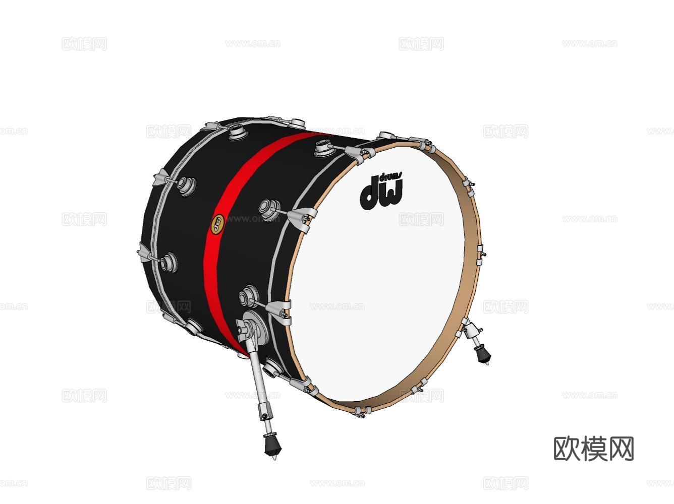 音乐器材su模型